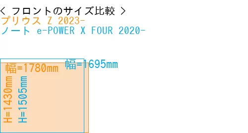 #プリウス Z 2023- + ノート e-POWER X FOUR 2020-
